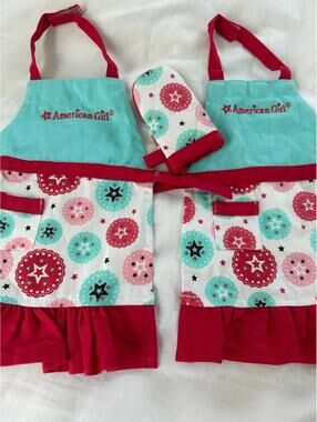 Willams-Sonoma American Girl Child Kid Size Apron Multicolor Baking Cooking a120